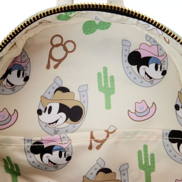NWT Loungefly Disney Minnie Mouse Cowgirl Mini Backpack - Picture 7 of 7